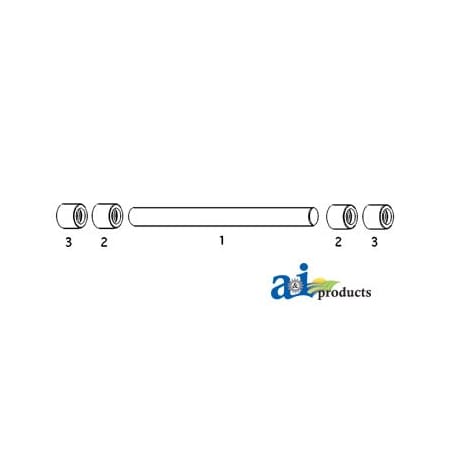 A & I Products Bushing, w/ O-Ring (Ref. 2) 3" x5" x1" A-T22097